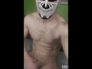 mask vampire masturbating....gay video