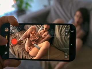 This babe tried to hide It...but I Caught her, curious roommate POV