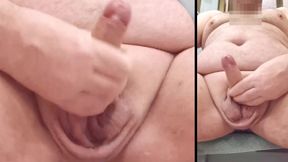 Handjob and cumshot in the bathroom 15 (2 angles)