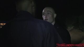 Mischievous teen fucked by cops on the way to the station