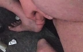 Grandpa wanking and cumming