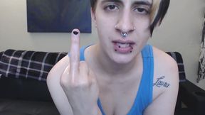 Hand Covered in Spit Spitting