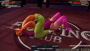 Pregnant Warrior Takes On Karen in Steamy Nude Fighting Encounter