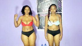 Busty Oil Wrestling Askah vs Faith