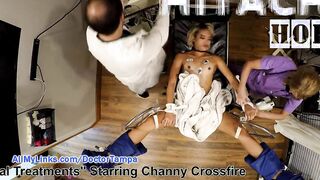 Nude BTS From Channy Crossfire Dr Hitachis Hysterial Treatments, Channys Restrained and Release, At GirlsGoneGyno.Com