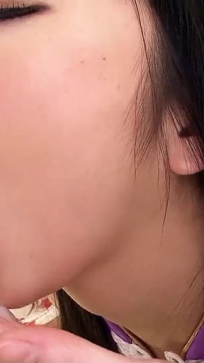 Iconic moment from &quot;Three cute Japanese Teens in Blowjob Contest with Sperm in Mouth&quot;