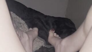 Just toying a tiny with my doll penis