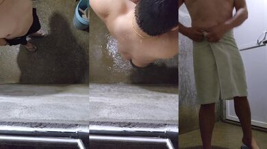 Muscular dad busts boso in CR while Pinoy Grab driver tugs one out