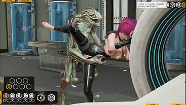 Fallen Doll Operation Lovecraft [PornPlay Hentai SFM game] intense fuck with internal vew of anal and pussy