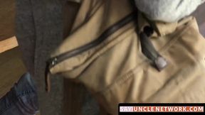 SayUncleNetwork.com - Teenage gay cums hard after taboo breeding with his horny stepb