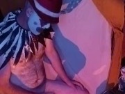 Horny clown wank and cum 😈😜