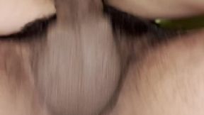Cheating wife gets her natural pussy hammered hard at work