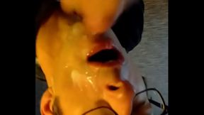 Friend's Big Load Covers My Face In IntenseGay Blowjob Session
