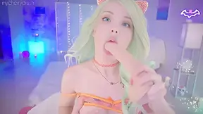 Cherry Crush In Nude Baby Oil & Cum Countdown Video