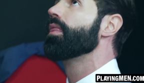 PlayingMen.com - Bearded hunk Sir Peter doggystyle ass pounds sexy Dani Robles