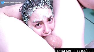 barely legal year mature throat hoe used rough