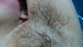 Extreme Hairy Armpit Closeup on Cam