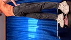 Gym girl with strong legs and in dirty sneakers tramples my floor-face (part 3 of 3), flo080x 1080p