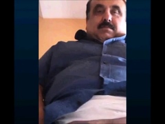 turkish grandpa shows his beautiful cock and balls