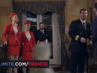 3some at the hotel with two hawt stewardesses