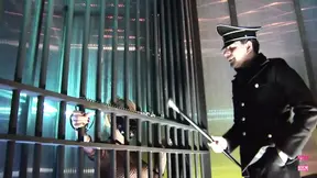 BDSM Master instructs blonde slave to suck his big dick and eat her big pussy