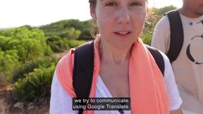 Guide's Monster Cock Destroys Camper's Pink Pussy Gushing Cum