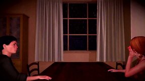 3d ts mom and transsexual step-sister seduced guy for sex, family story