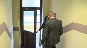 Big ass brunette gets warm load in her mouth