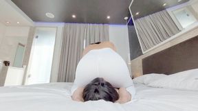 THE GIANT 1 METER AND 90 CM TALL FARTING ON THE SMALL AND FRAGILE SLAVE -- BY DEBORA OLIVER - CLIP 5