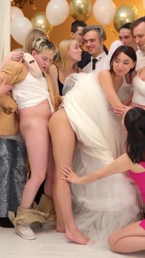 Unforgettable moment from &quot;VIP4K. Lesbian hotties fuck before the wedding&quot;