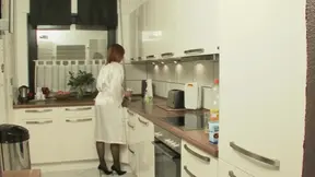 Fucked away by the craftsman in the kitchen