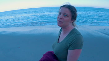 Stepson cheats with stepmom on the beach