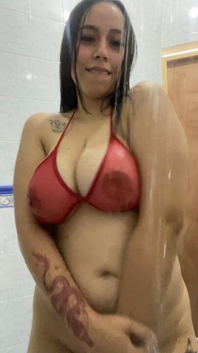 would you accompany me to take a bath