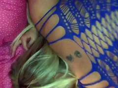 Amazing amateur blonde enjoying a doggystyle