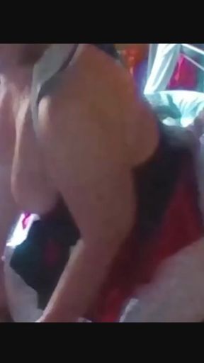 Epic moment from "Stepmom milf in sexy cosplay outfit sucks, fucks and gets fucked from behind by a cock"