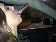 Cigar inhale in the car fullvideoonsale