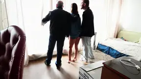Old hubby buys new apartment with sexy young wife