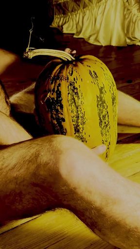 Rough Fucking in the Mouth of a Scary Pumpkin!