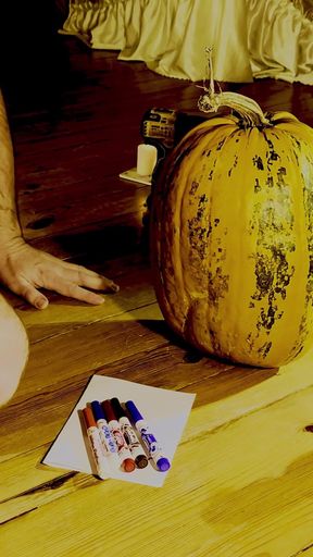 Rough Fucking in the Mouth of a Scary Pumpkin!