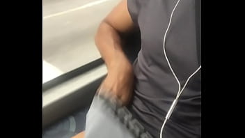 Cumming in bus