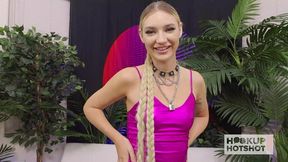 horny daisy lavoy gets fucked in the throat & pussy by bryan gozzling!