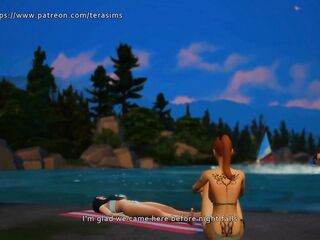 Wicked cutie is getting her cunt stretch by her ex in the woods - The sims 4