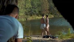 Rubax Video - Voyeur Caught And Fucked In 3-some