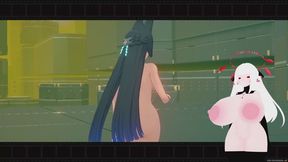 A HORNY BUSTY GIRL PLAYING ZENLESS ZONE ZERO NUDE MODS EDITION #1