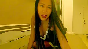 Hot Asian Maid Susy Sky Humping The Pillow Secretly