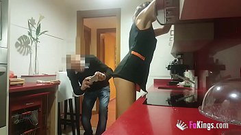 Perverted Spanish maid gets fucked doggystyle and gives blowjob