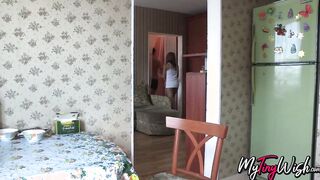 Tanned gal and her bf begin morning with a Hottie anal affair