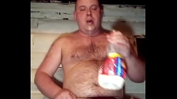 I just wanted to drink milk and masturbate my dick that day, but I also had to fuck anal.