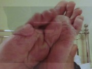 MY PERSONAL FOOT SLAVE GETS A TREAT - Manlyfoot - Animated