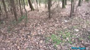 Hot American Tourist Gushes Squirts Woods Big Dick Destroyed